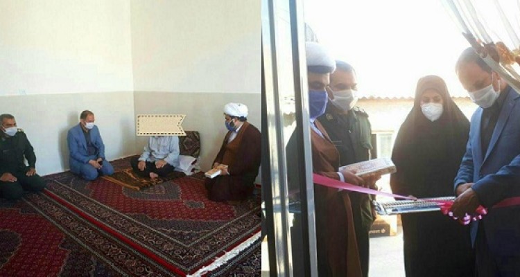 مراسم افتتاح دو واحد مسکن روستایی مددجویان سیل زده بهزیستی در هرسین 