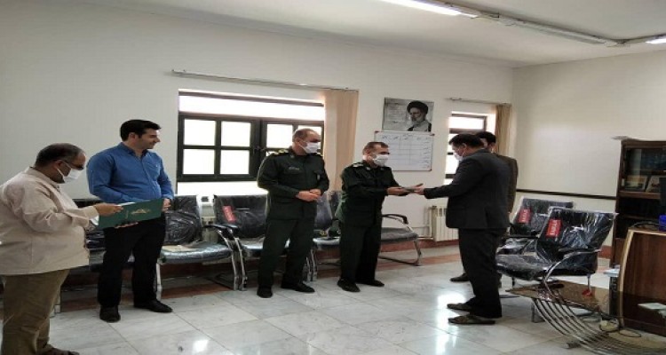 دیدار جانشین فرمانده سپاه ناحیه هرسین با رئیس دادگستری و دادستان شهرستان