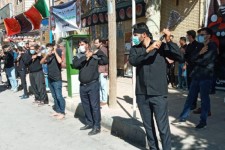 مراسم عزاداری عاشورای حسینی در هرسین برگزار شد+ تصاویر
