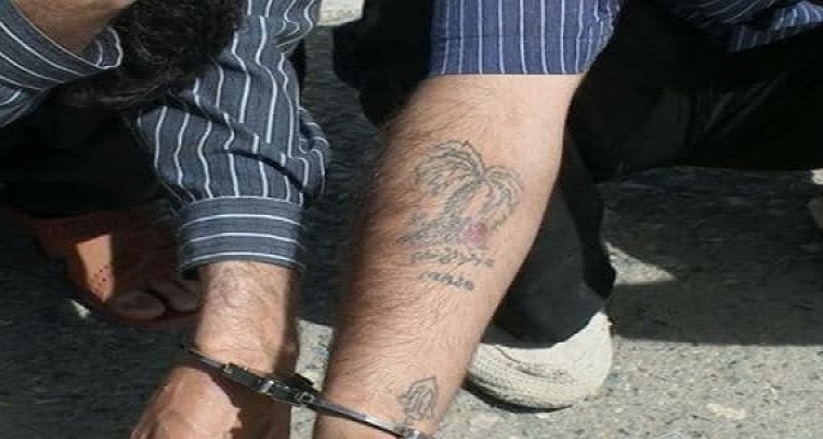 دستبند پلیس بر دستان 2 شرور سابقه دار در هرسین