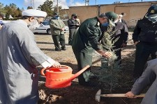 غرس نهال به مناسبت روز جهانی خاک در هرسین
