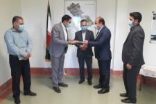 مراسم تکریم و معارفه رئیس اداره صمت شهرستان هرسین برگزار شد