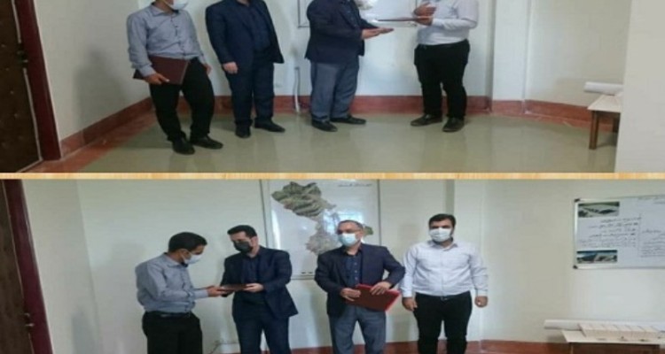 مراسم تکریم‌ و معارفه رئیس اداره راه و شهرسازی شهرستان هرسین برگزار شد