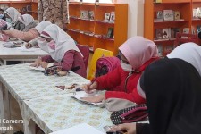 برپایی ايستگاه نقاشی با موضوع حلقه انگشتر تو امنیت ما کودکان در هرسین