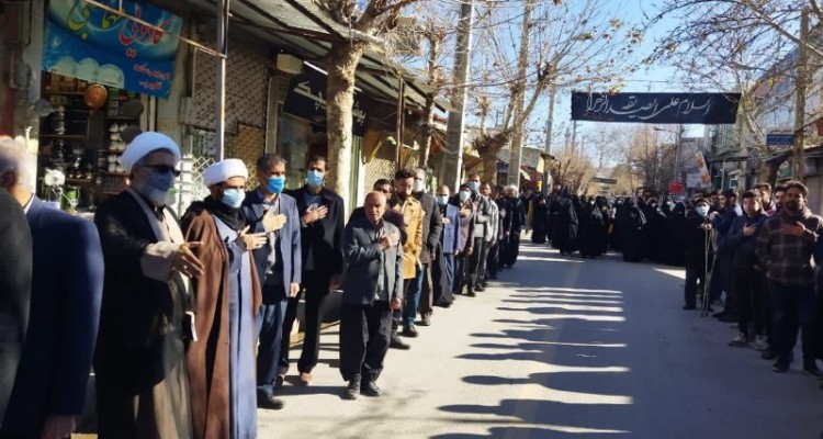 برگزاری مراسم عزاداری سالروز شهادت حضرت فاطمه زهرا(س) در هرسین