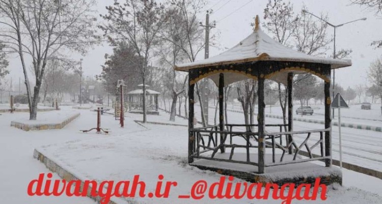 بارش برف هرسین را سفید پوش کرد+ تصاویر