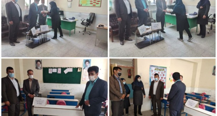 تجلیل  مدیر آموزش و پرورش هرسین از خیرین فرهنگی