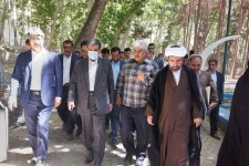 بازدید از اماکن تاریخی و گردشگری و پروژه های راکد هرسین