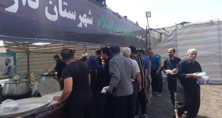 خدمات رسانی موکب سید الشهدای هرسین به زوار اربعین حسینی