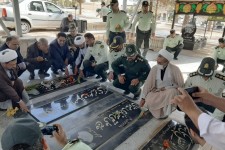 گلیاران مزارشهدای هرسین در هفته نیروی انتظامی