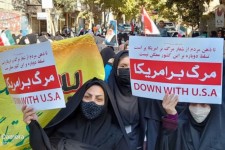 حضور حماسی مردم هرسین در راهپیمایی ۱۳ آبان و روز استکبار ستیزی