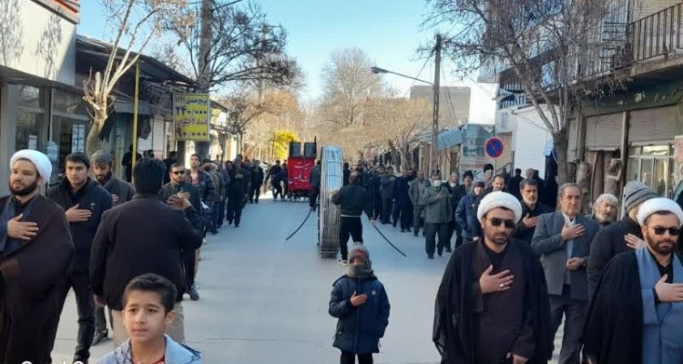 مراسم عزداری و سینه زنی شهادت حضرت فاطمه(س) در هرسین