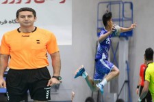 حضور داور هرسینی در مسابقات هندبال نوجوانان باشگاه های کشور