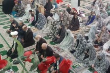 تصاویری از برگزاری مراسم معنوی اعتکاف در شهرستان هرسین