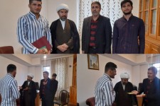 تجلیل از کشتی گیر قهرمان هرسینی