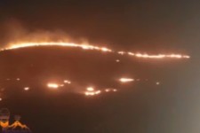 بخشی از مزارع و مراتع دهستان چهر طعمه حریق شد