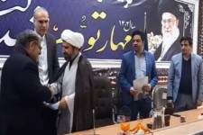 مراسم معارفه معاونین سیاسی و عمرانی فرماندار هرسین برگزار شد/فیلم