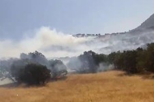 مراتع روستای بالاندر هرسین طعمه حریق شد