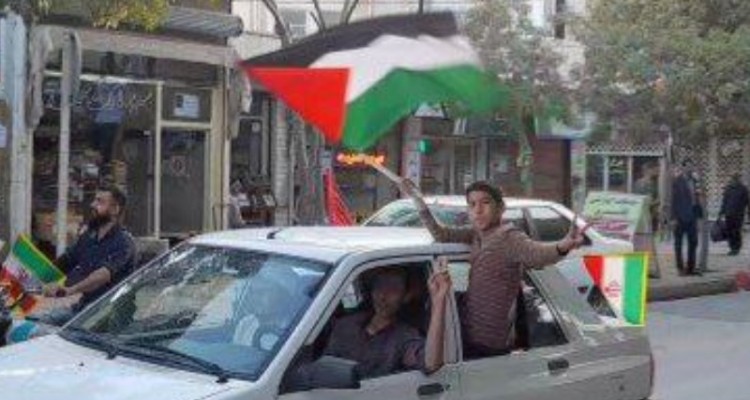 جشن مردمی طوفان الاقصی در هرسین برگزار شد