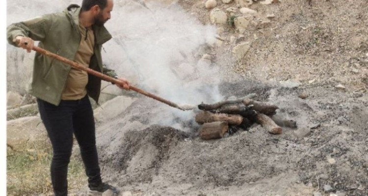 امحاء کوره های زغال گیری در شهرستان هرسین