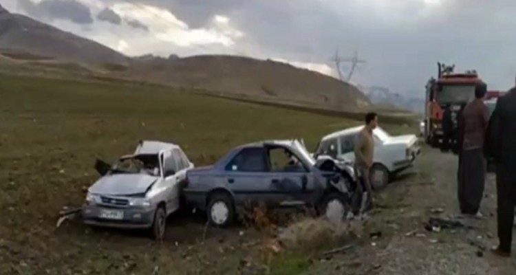 6مصدوم درتصادف محور روستای سرماج