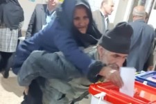 حضور پرشور مردم هرسین در پای صندوق های رای