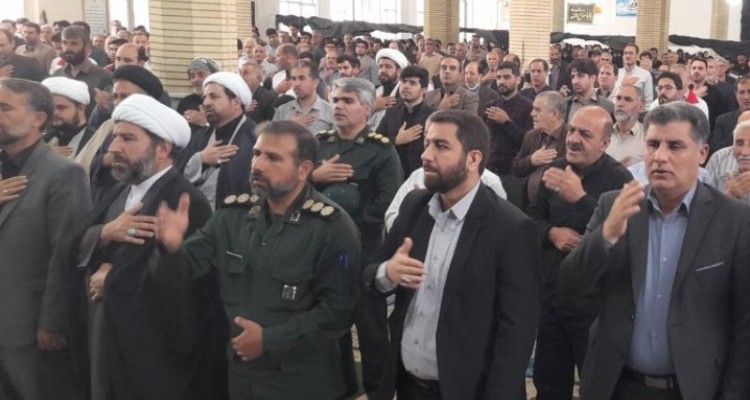 آیین سوگواری سیدالشهدای خدمت در هرسین برگزار شد