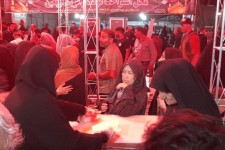 خدمات رسانی موکب سیدالشهدای بیستون به زوار اربعین حسینی