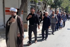 پیاده روی جاماندگان اربعین در شهرستان هرسین + فیلم