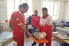 برگزاری مانور زلزله  در مدارس شهرستان هرسین_تصویر