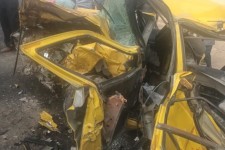 مهمترین عامل تصافات زنجیره ای در هرسین نقص جاده است