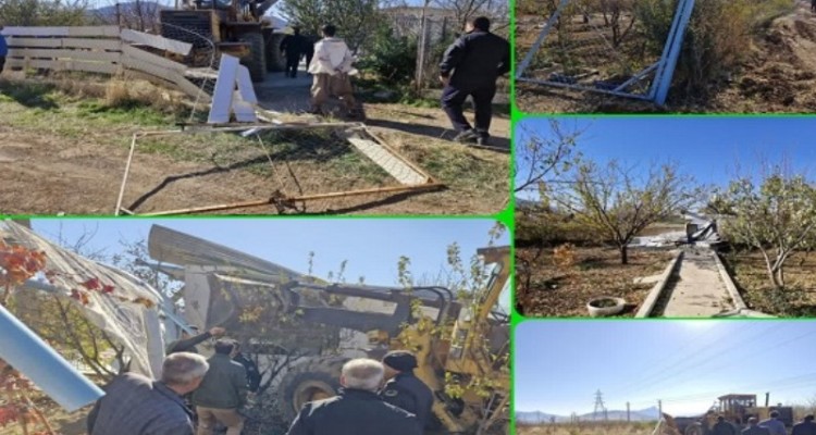 تخریب 4مورد ساخت و ساز غیر مجاز در بخش بیستون