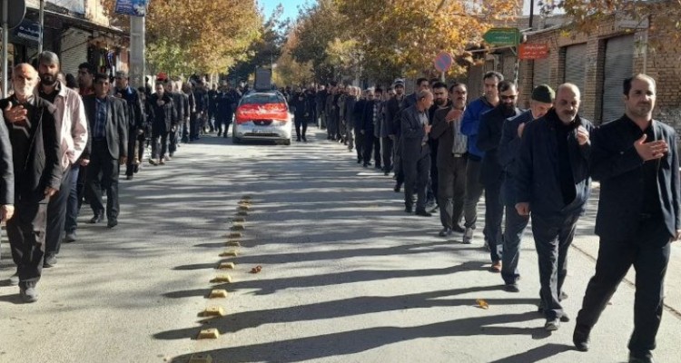 عزاداری مردم هرسین در سالروز شهادت حضرت فاطمه زهرا س