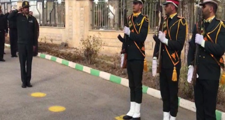 استقبال فرماندار هرسین از سردار حاجیان فرمانده انتظامی استان کرمانشاه