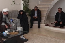 دیدار رئیس مرکز حفاظت اطلاعات قوه قضائیه با خانواده شهید قادری در هرسین