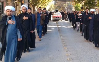 مراسم سینه‌زنی و عزاداری شهادت حضرت زهرا (س) در هرسین