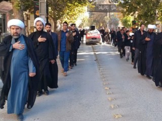 مراسم سینه‌زنی و عزاداری شهادت حضرت زهرا (س) در هرسین