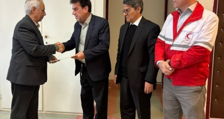 مراسم تودیع و معارفه سرپرست جمعیت هلال‌احمر شهرستان هرسین