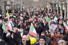 حضور پرشور مردم دارالمومنین هرسین در راهپیمایی ۲۲ بهمن