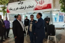 برپایی موکب فرهنگ و هنر و رسانه در هرسین