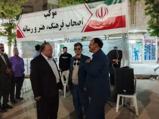 برپایی موکب فرهنگ و هنر و رسانه در هرسین