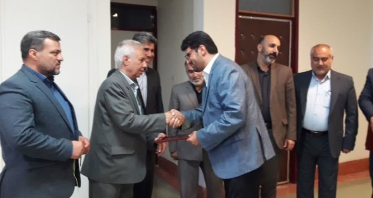 مراسم تودیع و معارفه رئیس اداره راه و شهرسازی شهرستان هرسین