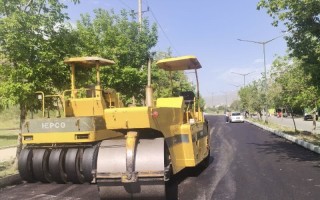 بهسازی و روکش آسفالت کمربندی جنوبی شهر هرسین