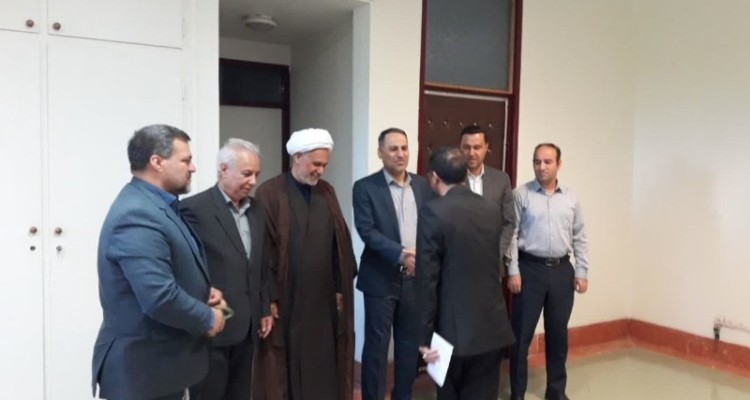 مراسم تودیع و معارفه رئیس اداره بنیاد مسکن شهرستان هرسین