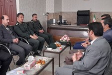 نشست فرمانده سپاه ناحیه با رئیس اداره آموزش و پرورش هرسین