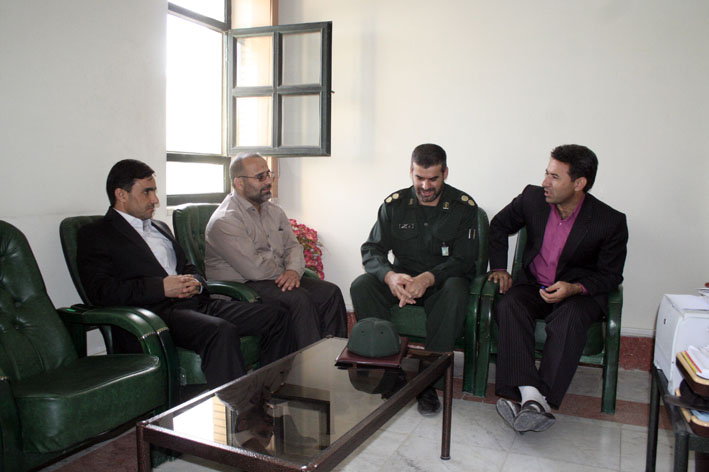 دیدار فرمانده سپاه ناحیه هرسین با رئیس دادگستری شهرستان