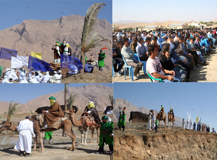 مراسم بازسازی واقعه غدیر خم در هرسین+تصویر