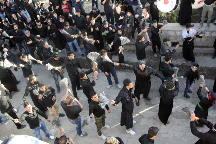 مراسم تاسوعای حسینی در هرسین برگزار شد