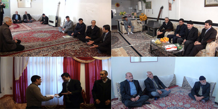 دیدار مسئولین شهرستان  با خانواده شهدا و جانبازان در هرسین   دیدار مسئولین شهرستان  با خانواده شهدا و جانبازان در هرسین