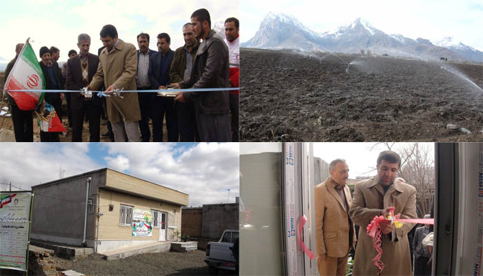 افتتاح 10 طرح عمراني ، كشاورزي ، خدماتي و بهداشتي در شهرستان هرسين و بخش بيستون 
